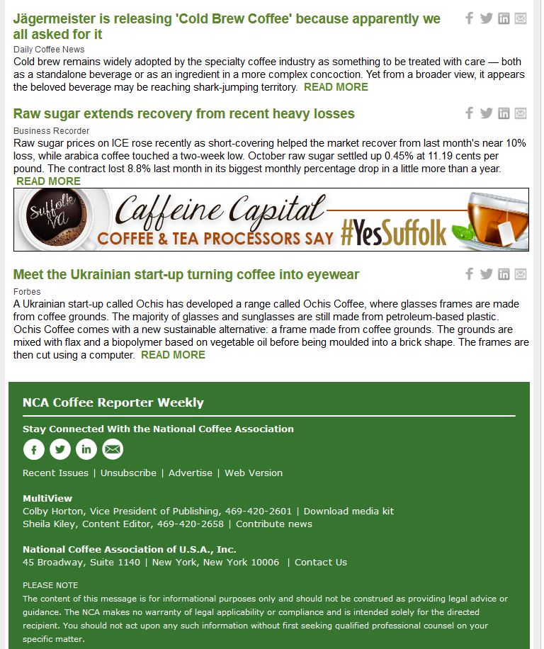 National Coffee Association USA > Your Coffee Business > Coffee